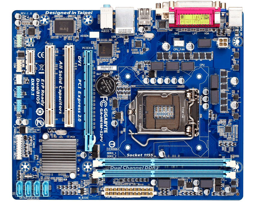  Placa Base Gigabyte GA-H61M-S2PV