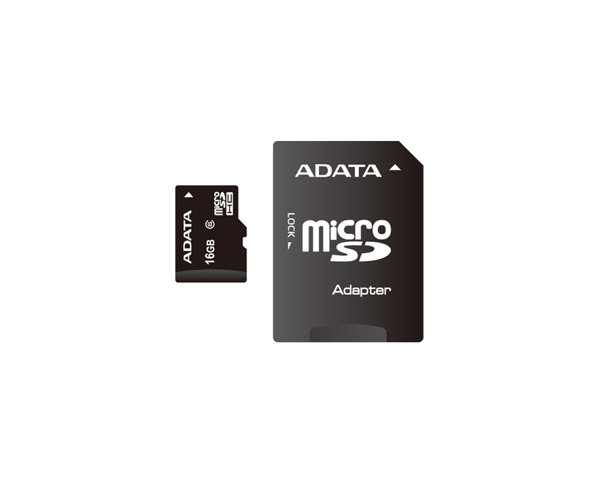 A-DATA memoria 16GB microSDHC Class 10 + Adaptador
