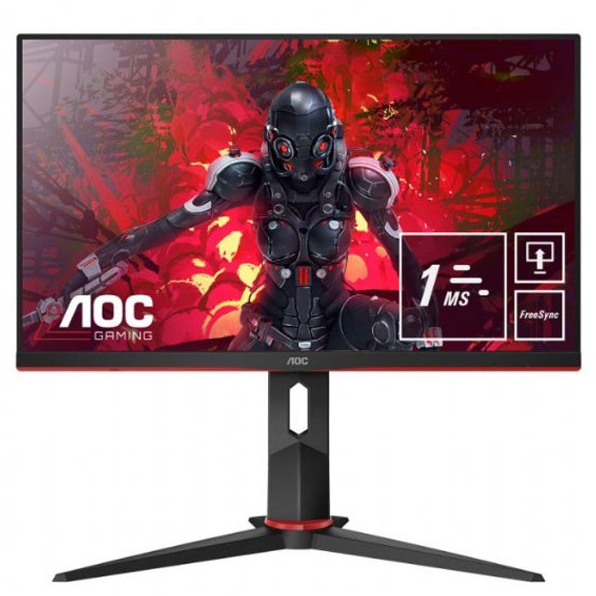 AOC 24G2U5/BK Monitor Gaming 24" IPS 1920x1080 VGA-HDMI-DP 1ms HUB USB Audio