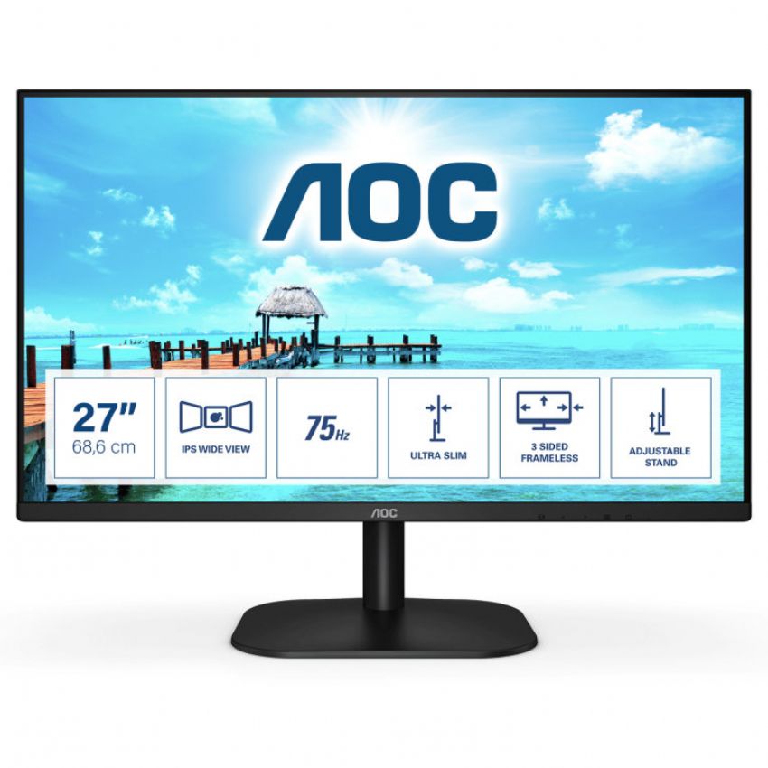 AOC 27B2H/EU Monitor 27" IPS 1920x1080 VGA-HDMI Negro