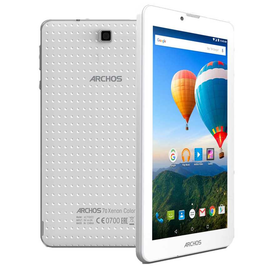ARCHOS Xenon 70 Color 3G MediaTek MT8312 1GB 8GB 7" IPS Android 5.1 Blanca