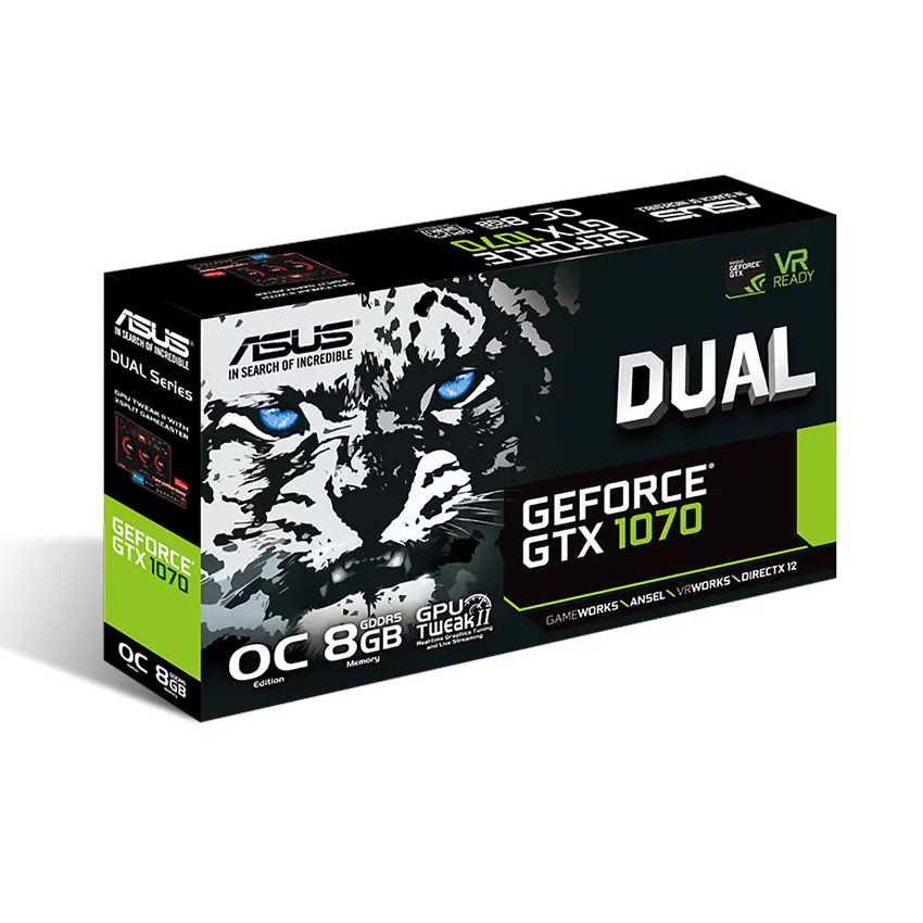 ASUS DUAL-GTX1070-O8G NVIDIA GeForce GTX 1070 8GB imagen 2