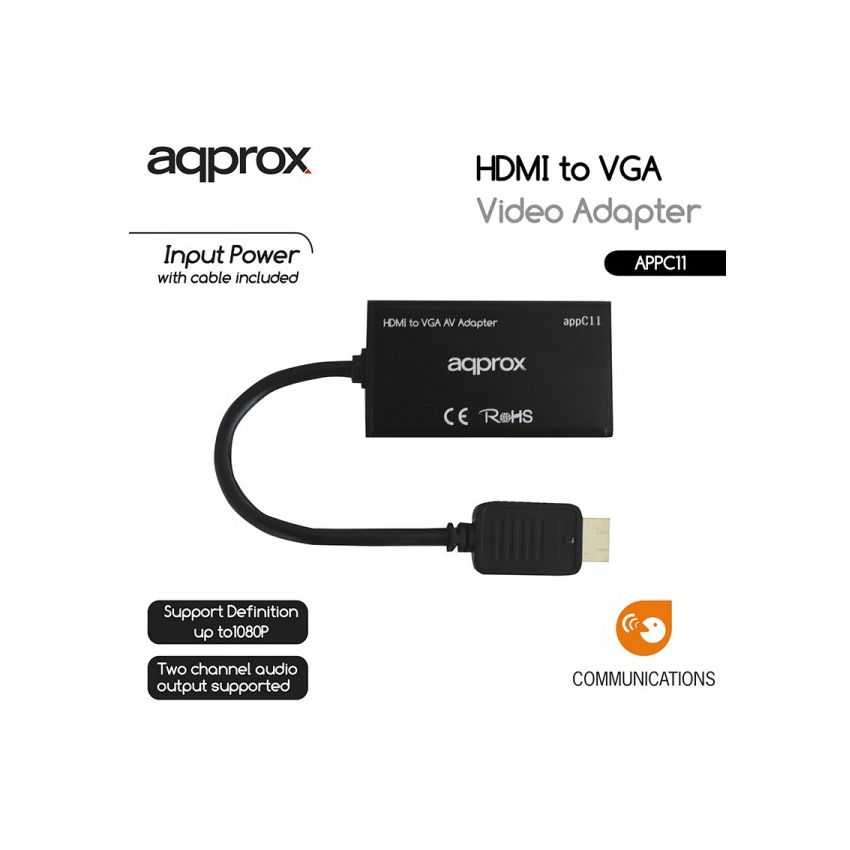 Adaptador Approx HDMI a VGA con Audio imagen 4