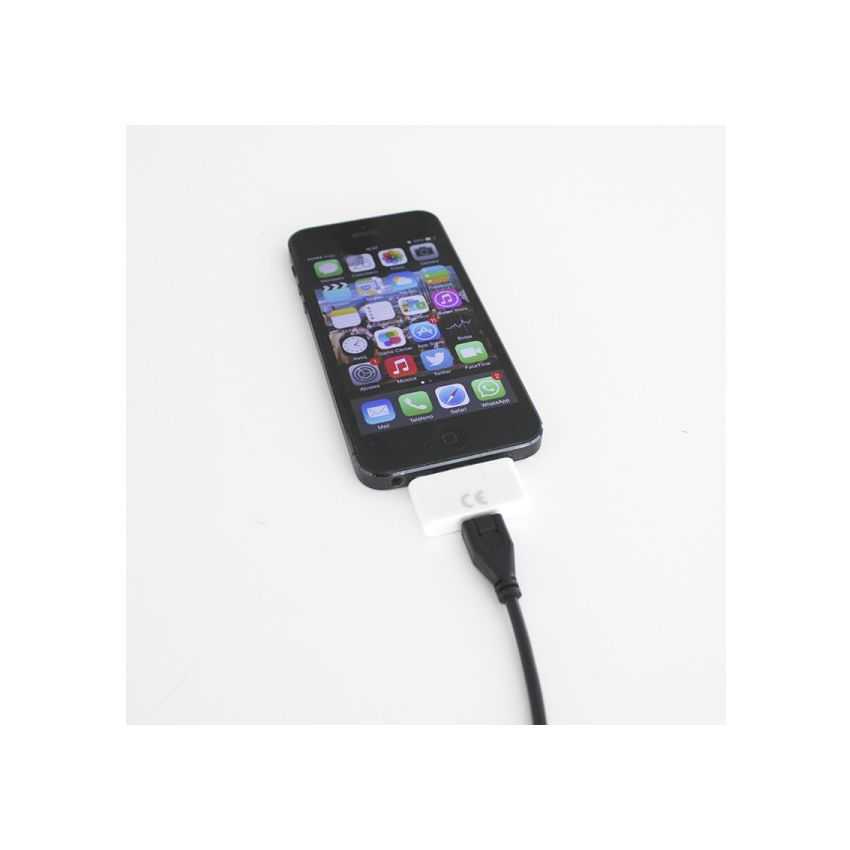 Adaptador Approx Lightning a Micro USB Blanco imagen 2