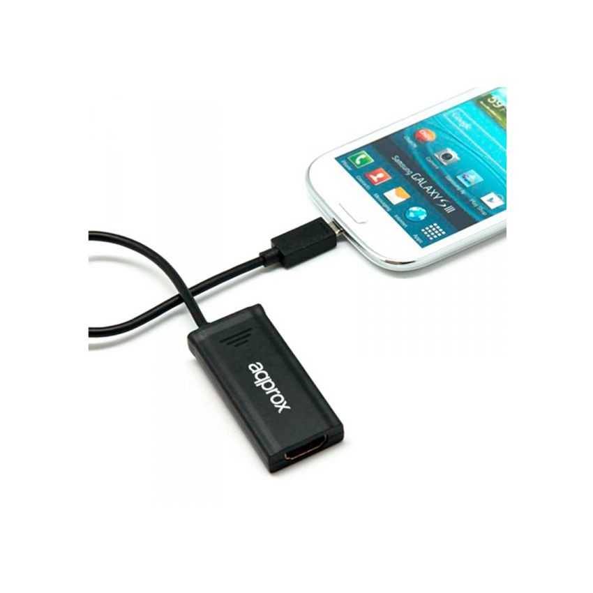 Adaptador Approx MHL a HDMI Negro imagen 2