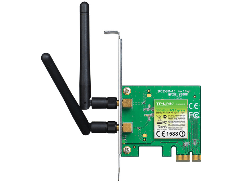 Adaptador TP-LINK PCI-Express Inalámbrico 300Mbps