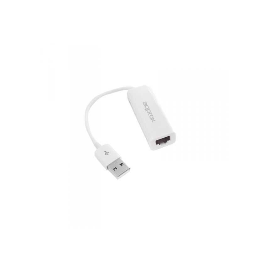Adaptador de Red Approx USB2.0 a RJ45 100Mbps Blanco