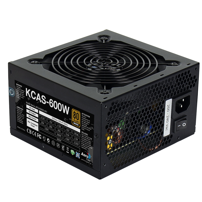 Aerocool KCAS600 600 Wattios 80+ Bronze imagen 2