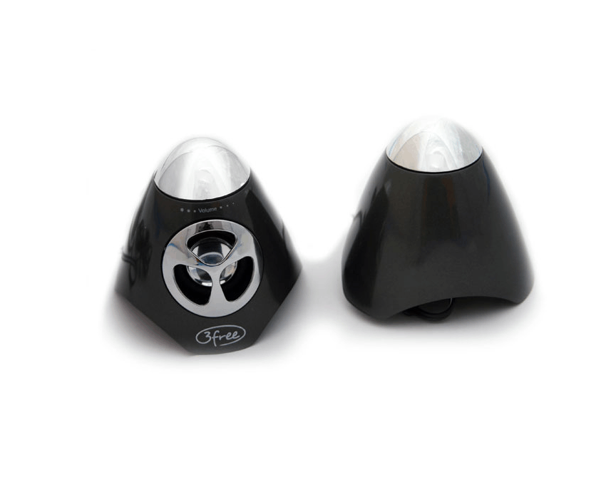 Altavoces 2.0 Mini 3FREE Negro Alimentado por USB 3F-SPK100W imagen 3