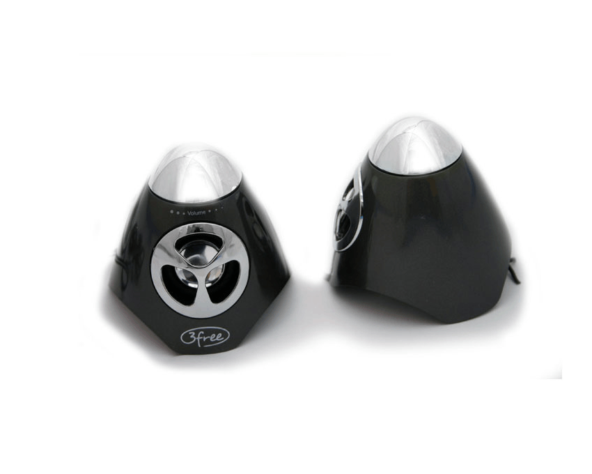 Altavoces 2.0 Mini 3FREE Negro Alimentado por USB 3F-SPK100W imagen 4
