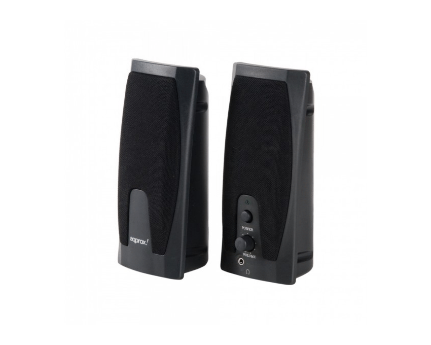 Altavoces APPROX 2.0 Alimentados por USB Negros APPSP04