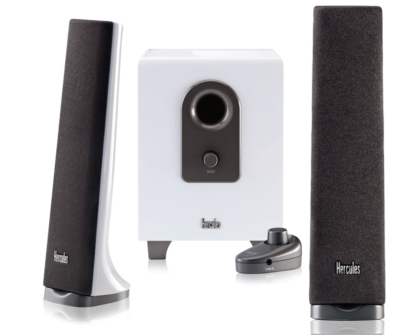 Altavoces Hercules XPS 2.1 40 Slim Blancos