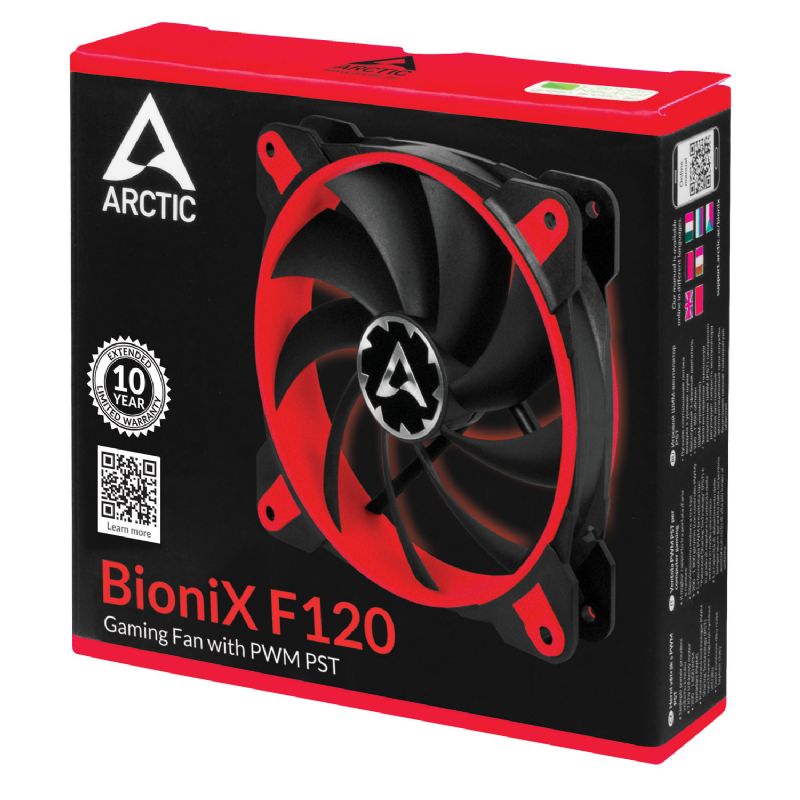 Arctic Bionix F120 Rojo-Negro PWM Gaming imagen 5