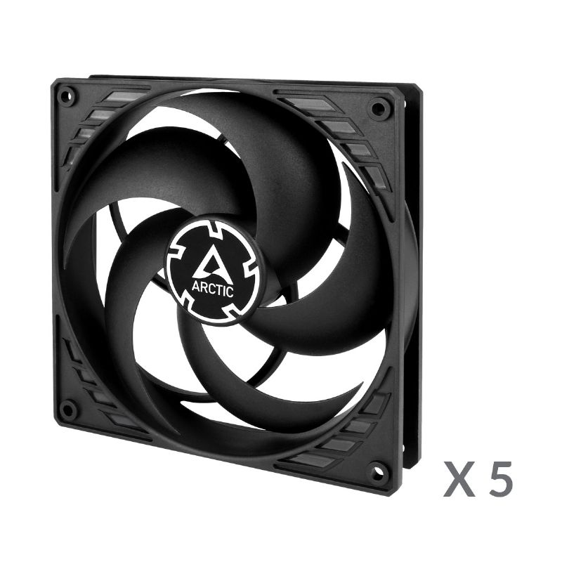 Arctic P14 PWM PST Negro Pack 5 Ventiladores imagen 2
