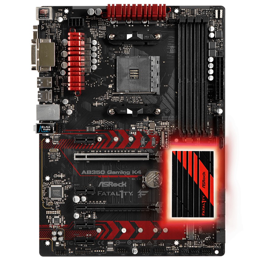 Asrock Fatal1ty AB350 Gaming K4 imagen 2