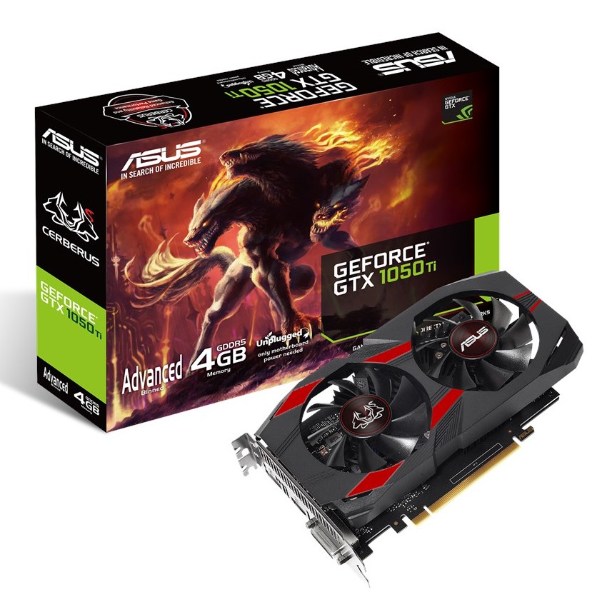 Asus Cerberus GTX 1050Ti 4GB DDR5 Advance Edition