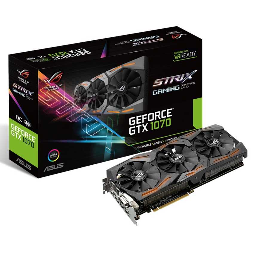 Asus GTX 1070 StriX Gaming OC 8GB DDR5