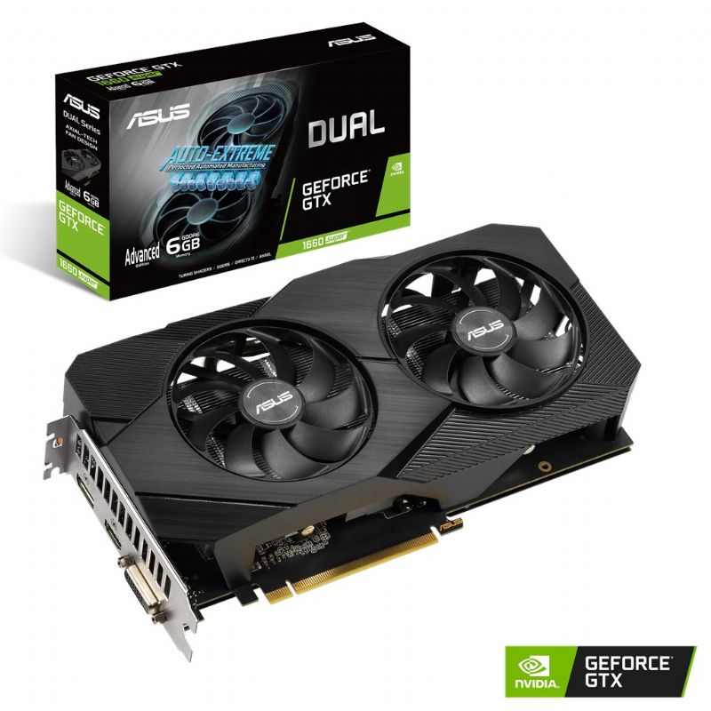 Asus GeForce Dual GTX 1660 Super 6 GB DDR6 Advance EVO