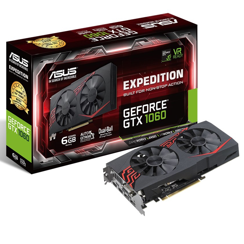 Asus GeForce GTX 1060 6GB. DDR5 Expedition