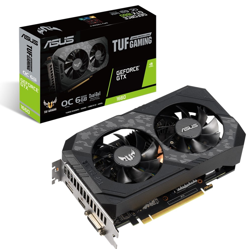 Asus GeForce TUF GTX 1660 OC 6 GB. DDR5