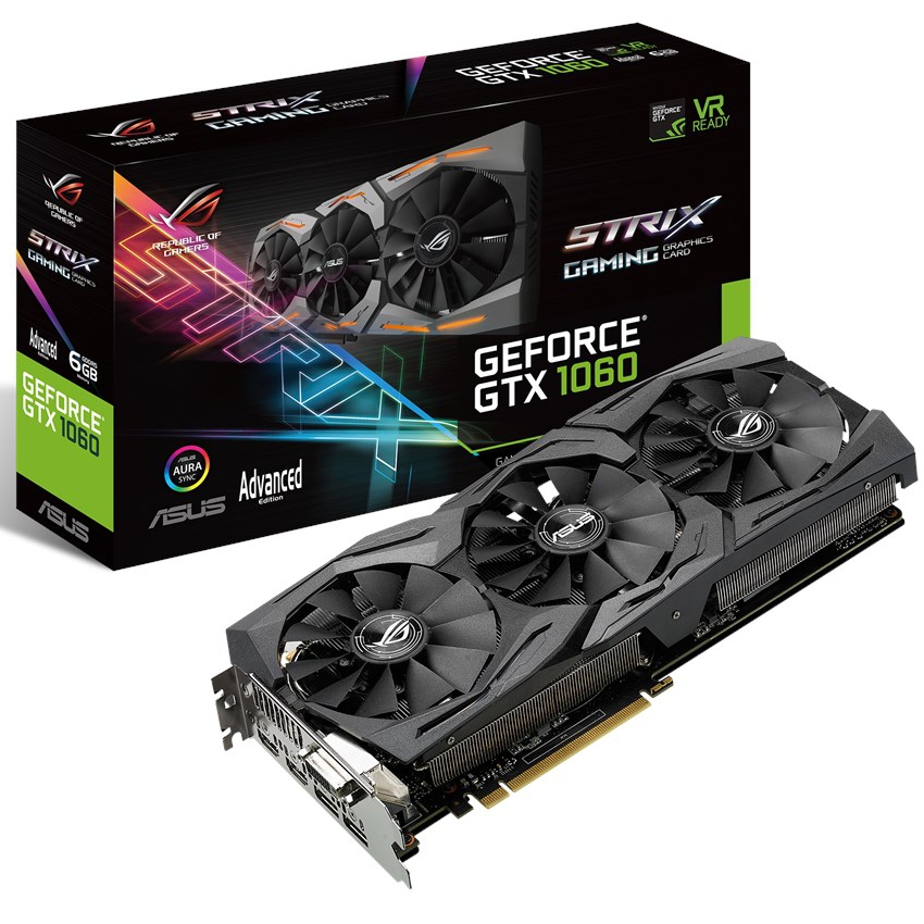 Asus StriX GeForce GTX 1060 6GB. DDR5 Advance E Gaming