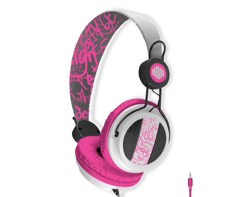 Auricular B-MOVE Sound Wave Blanco/Rosa y Micro imagen 4