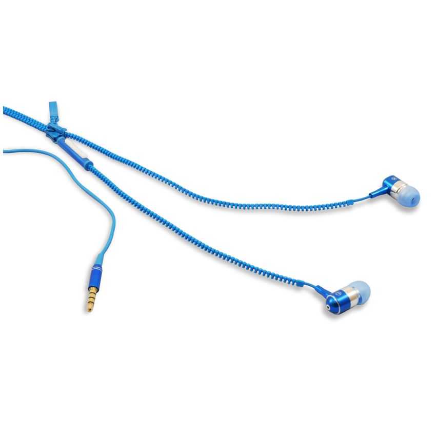 Auriculares Conceptronic Stylish Zip Headphone Azules CZIPHEADPHB