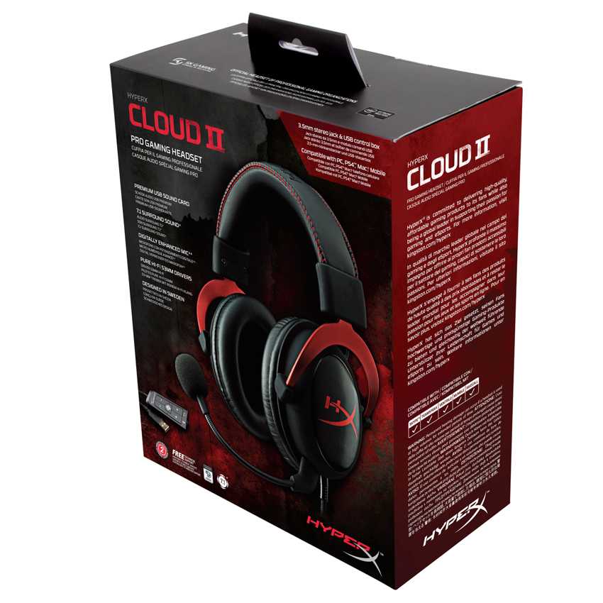 Auriculares Gaming Kingston HyperX Cloud II Rojo imagen 5