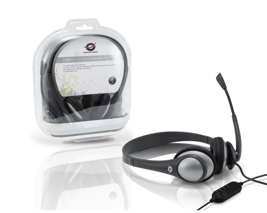 Auriculares con Micro Conceptronic USB Entry Level Headset imagen 2