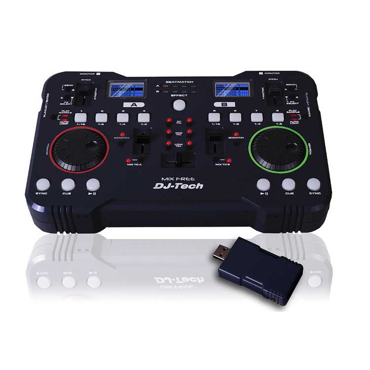 Base Mezclas DJTECH Mix Free Wireless USB-Scratch