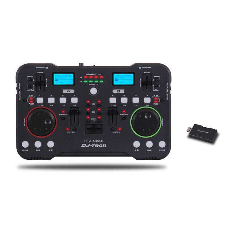 Base Mezclas DJTECH Mix Free Wireless USB-Scratch imagen 2