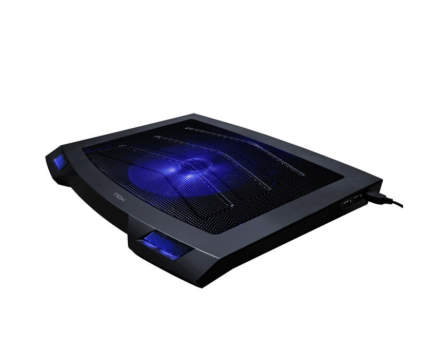 Base para Portatil NOX Taku Negro de 9 a 17" Lez Azul con Hub USB NXTAKU