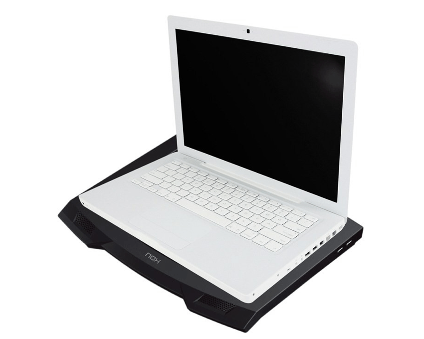 Base para Portatil NOX Taku Negro de 9 a 17" Lez Azul con Hub USB NXTAKU imagen 4