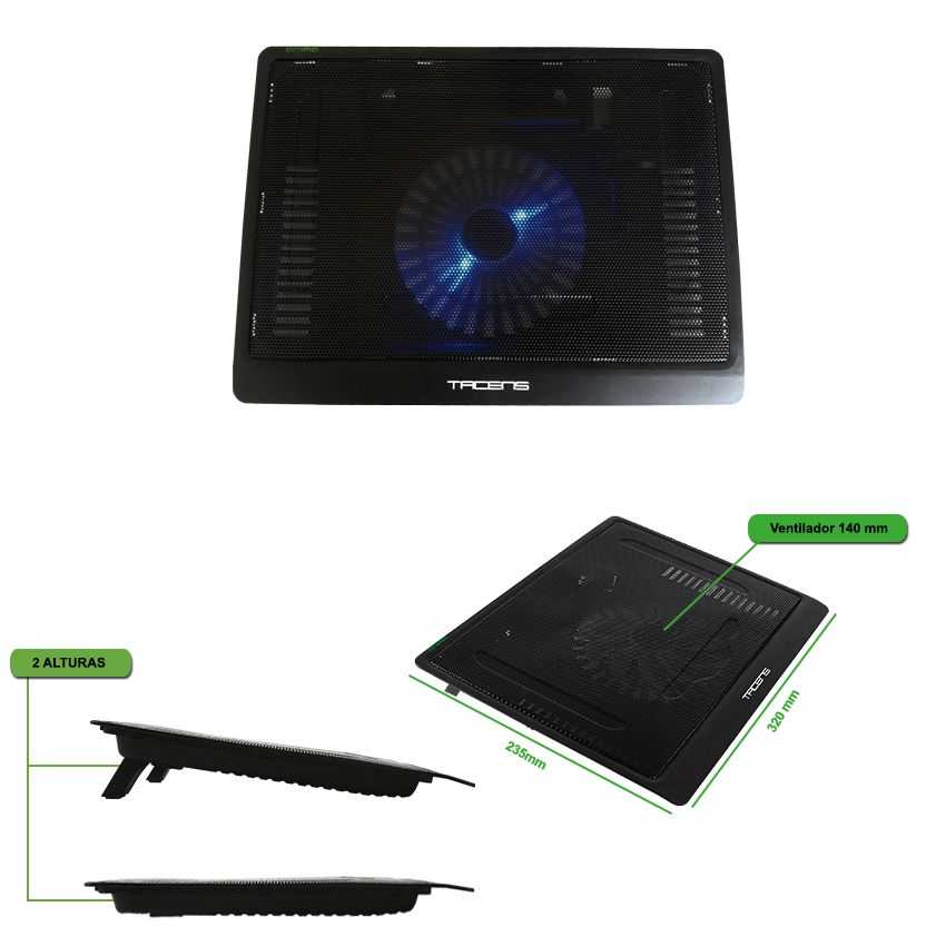 Base refrigeracion para portatiles TACENS ANIMA ANBC1 14db 140mm 