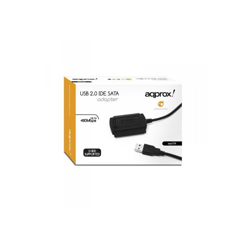 Cable Adaptador Approx USB2.0 a IDE y SATA APPC08 imagen 3
