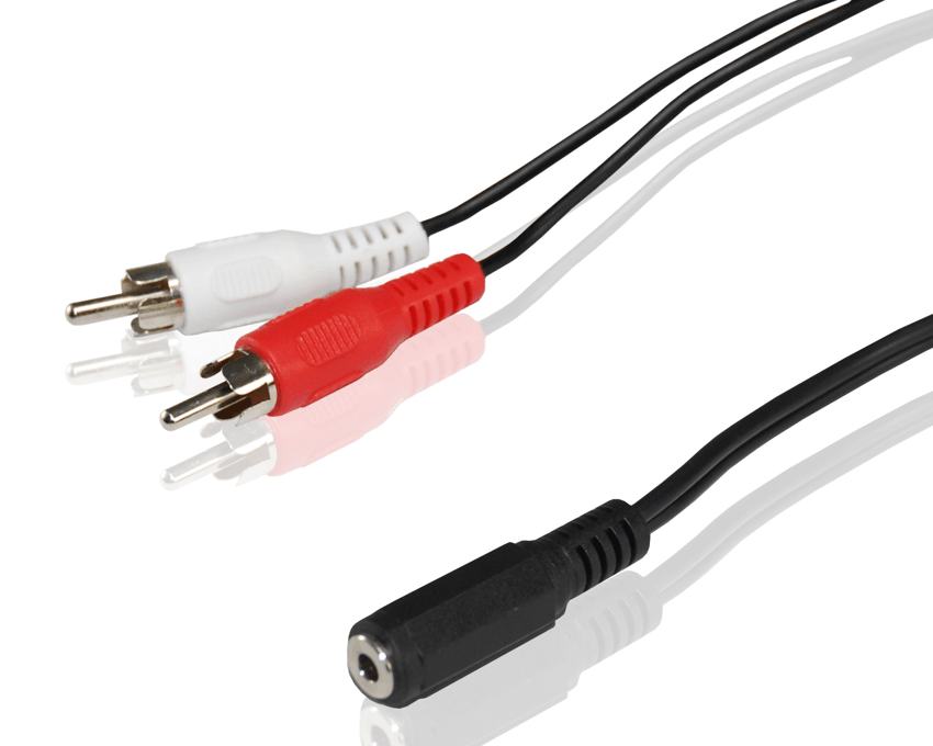Cable Audio Conceptronic Jack 3.5mm a 2RCA 1.8m CL35AUDIO18
