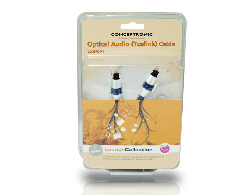 Cable Audio Optico Conceptronic Toslink 1 m CLOSPDIF1 imagen 3