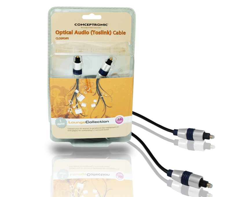 Cable Audio Optico Conceptronic Toslink 5 m CLOSPDIF5 imagen 2