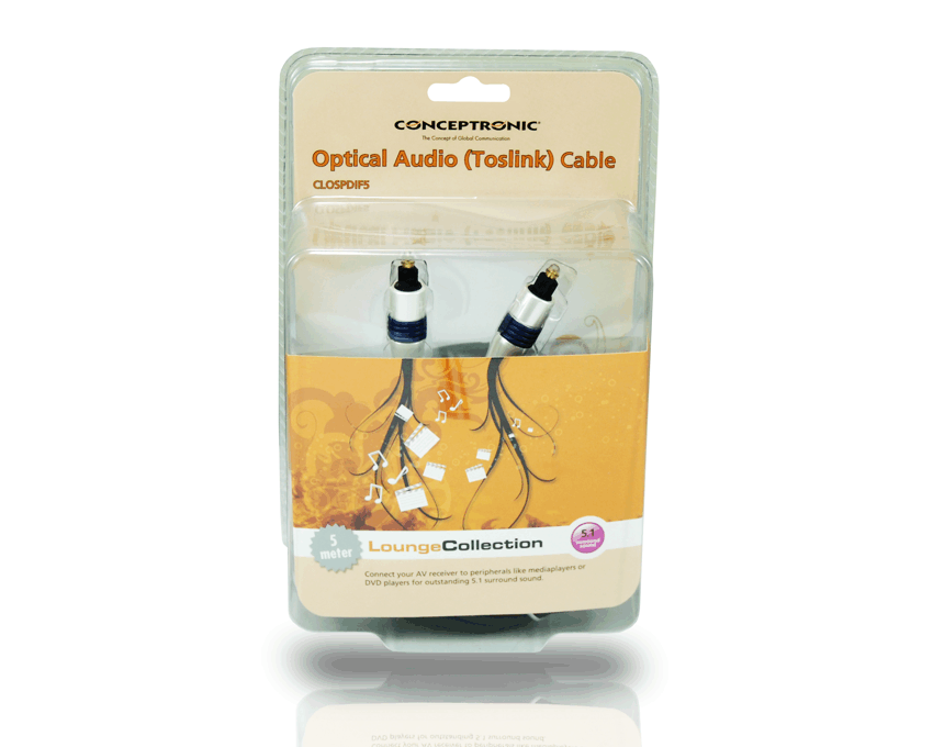 Cable Audio Optico Conceptronic Toslink 5 m CLOSPDIF5 imagen 3