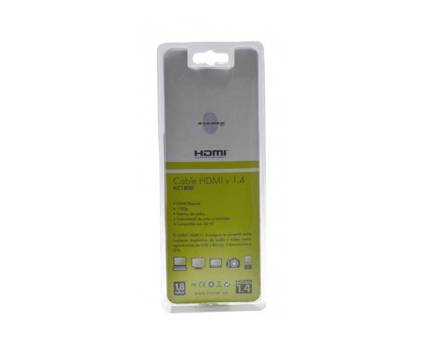 Cable HDMI Kloner V1.4 3.0 Metros Compatible TV 3D imagen 2