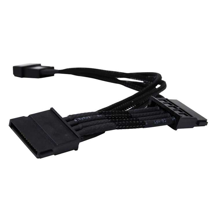 Cable NZXT CB-42SATA Molex 4 pines a 2 x SATA