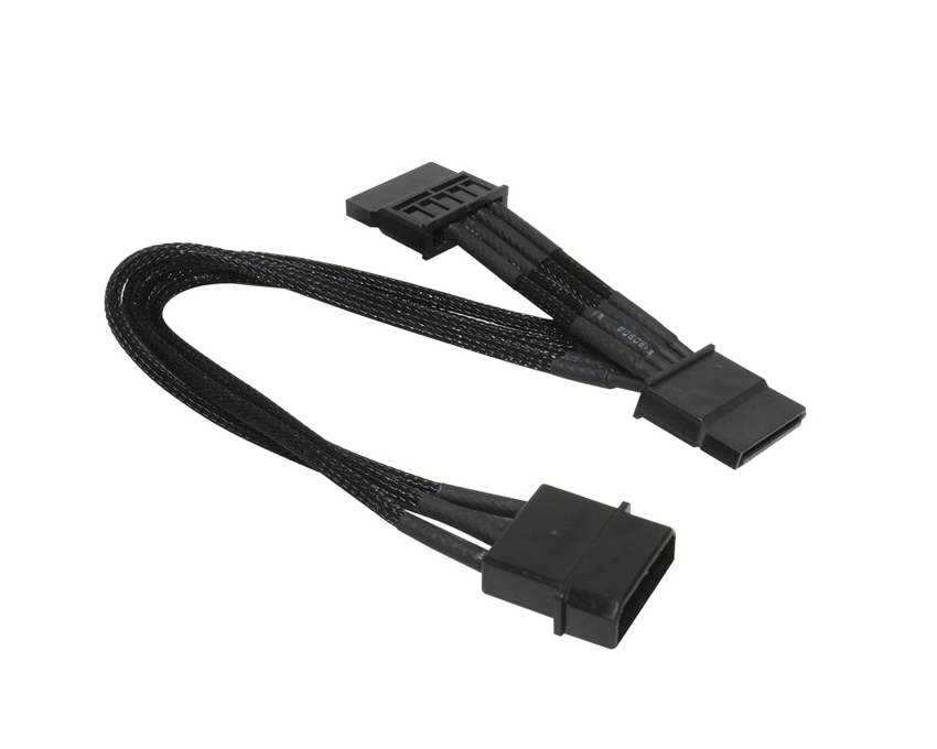 Cable NZXT CB-42SATA Molex 4 pines a 2 x SATA imagen 2