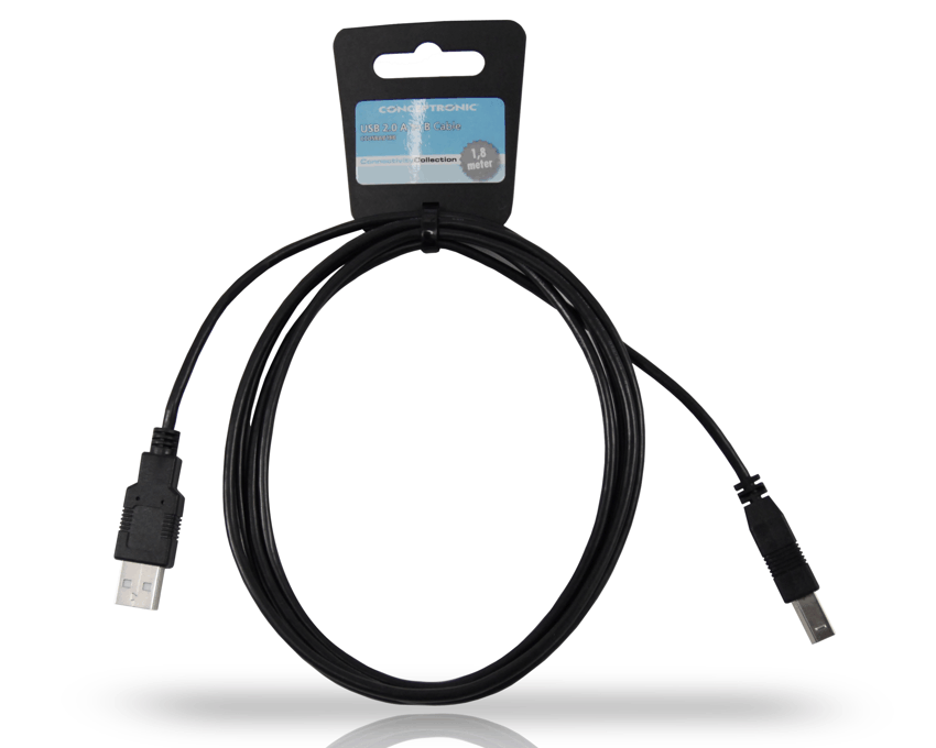 Cable USB 2.0 Conceptronic A-B 1.8 m CCUSBAB18B imagen 3