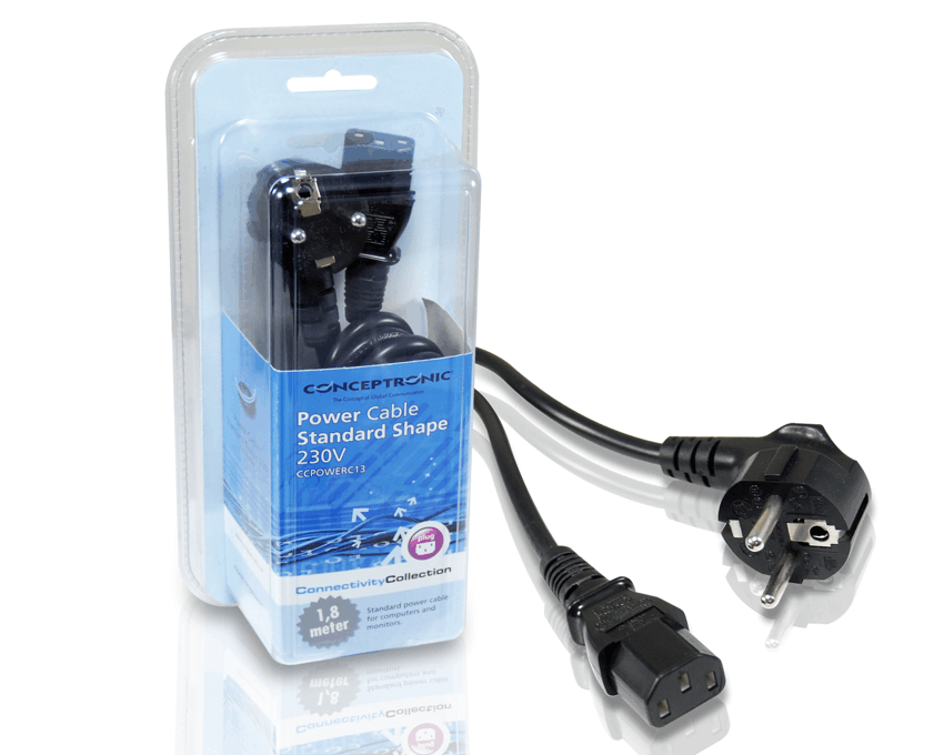 Cable de Alimentacion Conceptronic 230V 3 Bornes CCPOWERC13 imagen 2