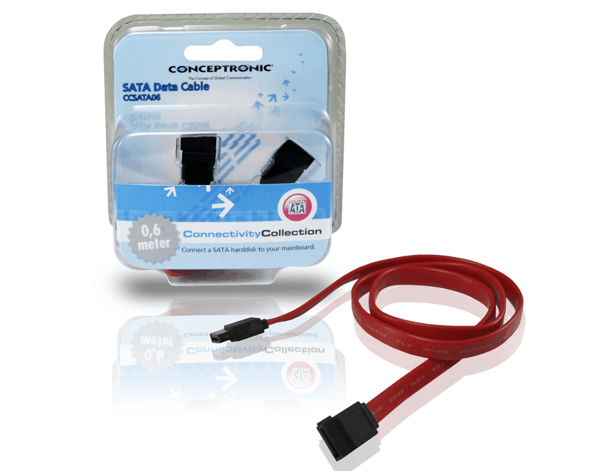 Cable de Datos SATA interno Conceptronic 60 cm CCSATA06 imagen 2