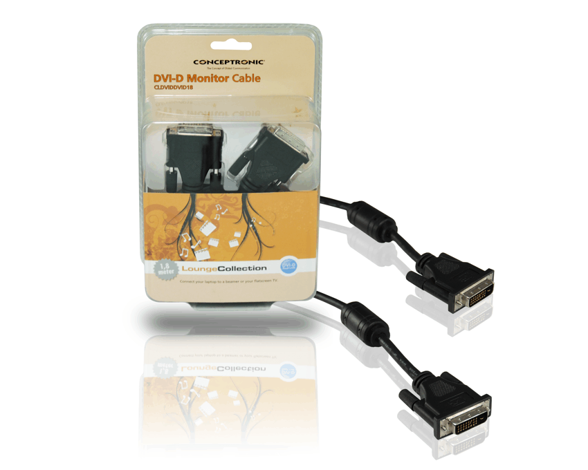 Cable de Video DVI-D Conceptronic Conexion Mxm 1.8m CLDVIDDVID18 imagen 2