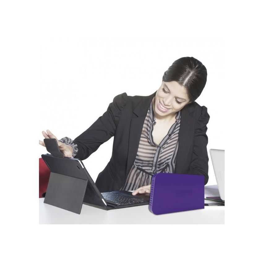 Caja Externa APPROX USB2.0 Para Discos 2.5" SATA 12.5mm Purpura imagen 3