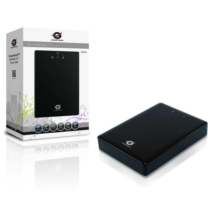 Caja Externa Conceptronic HD 2.5" USB 3.0 y Wifi StremVault CSVW25DC imagen 2