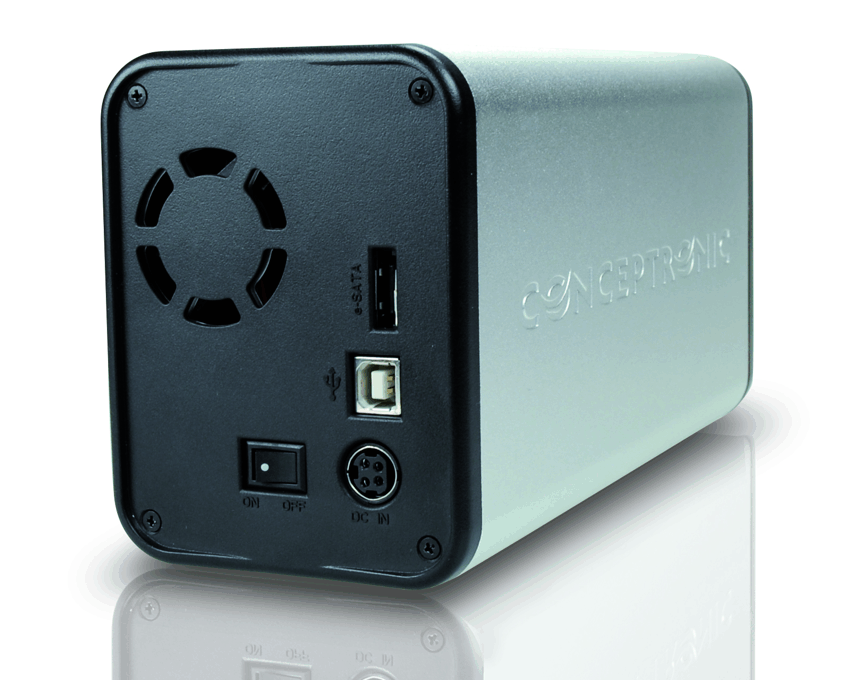 Caja Externa Conceptronic para 2 HDDS SATA DualBay imagen 2