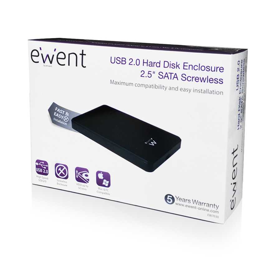 Caja Externa EWENT EW7030 Negra USB 2.0 - 2.5" Sata imagen 5